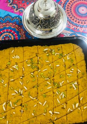 A picture of Channe ki dal ka halwa.