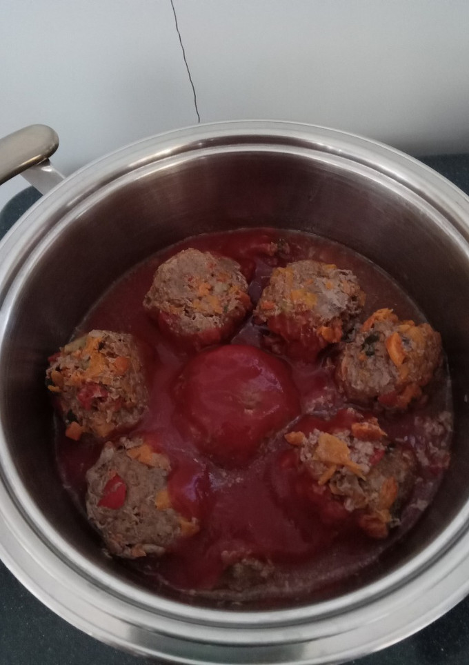 Una foto de Cómo hacer albóndigas rellenas muy originales