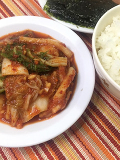 A picture of Homemade Kimchi.