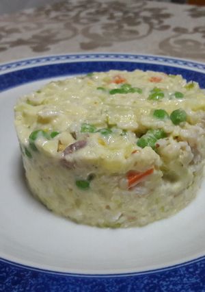 Foto principal de 🇷🇺"Ensaladilla rusa" proteica de arroz y cáñamo vegana