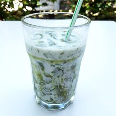 A picture of Matcha Jelly Milk.