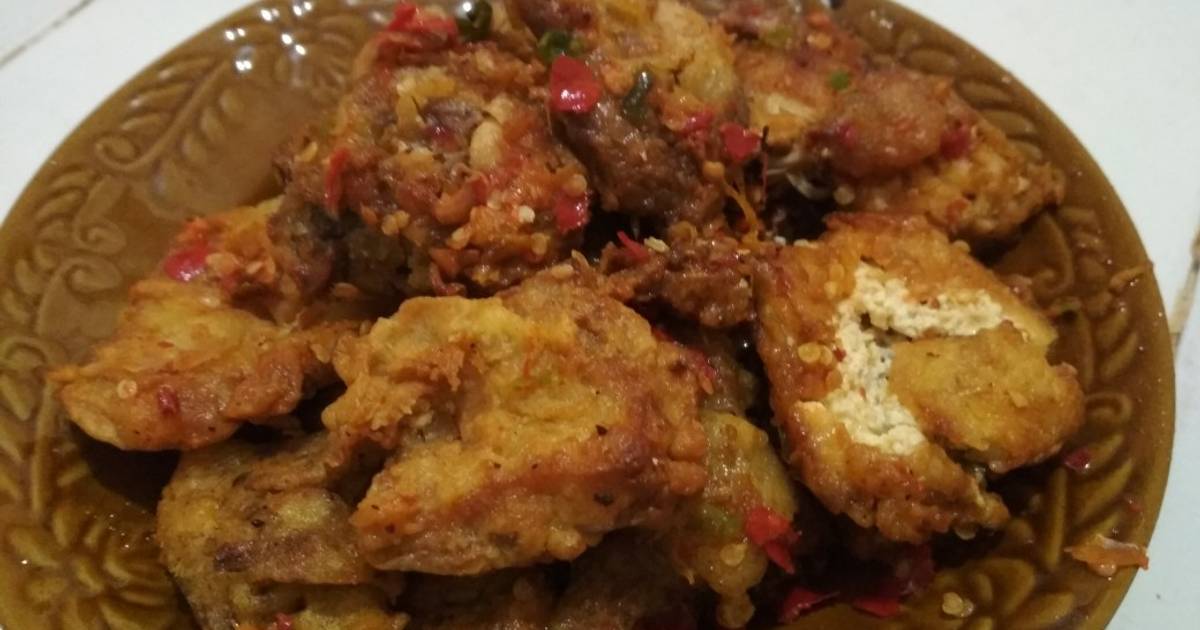 70 resep  ayam  tahu geprek  pedas  enak  dan sederhana Cookpad