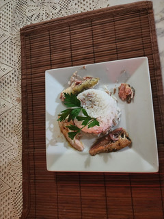 Una foto de Arroz con sardinas