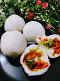 Manda pitha with a twist(steamed rice flour dumplings)