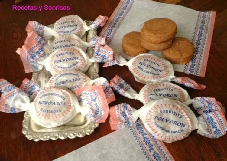 Polvorones de turrón y chocolate