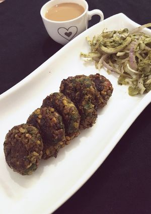 A picture of Sprouts Methi Kebab.