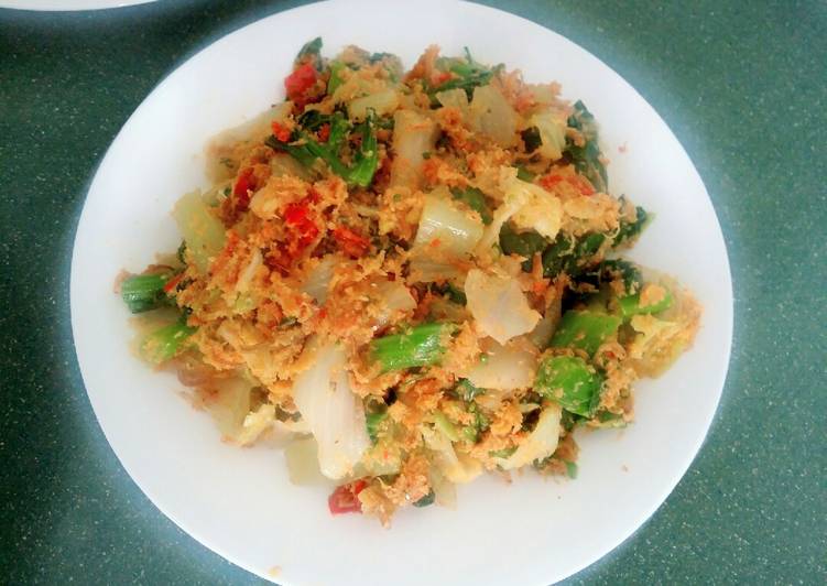 Resep Urap teri medan yang Lezat