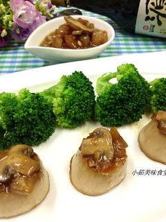 【源釀醬油】奶香煎菇佐黑胡椒醬 的食譜成品照片