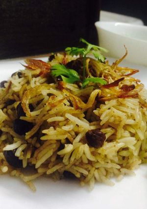 A picture of Black chickpeas pulao #CookpadApp #ricecontest.