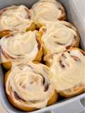 Milk Bread Cinnamon Rolls with Cream Cheese Frosting