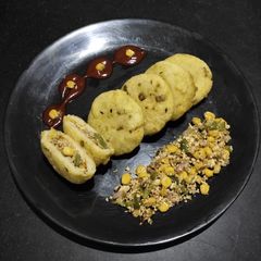 Corn paneer suji kachori A picture of Corn paneer suji kachori.