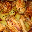 Alitas en adobo al horno