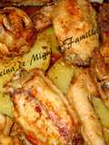 Alitas en adobo al horno