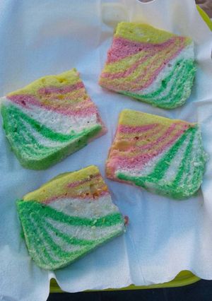 Foto resep Bolu kukus zebra