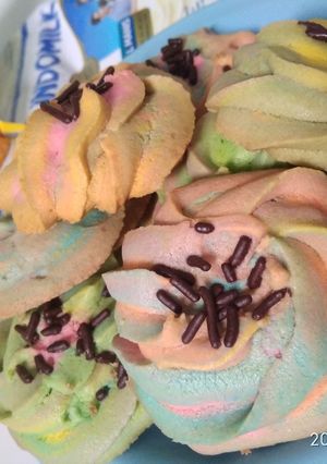 Foto resep Mawar susu rainbow