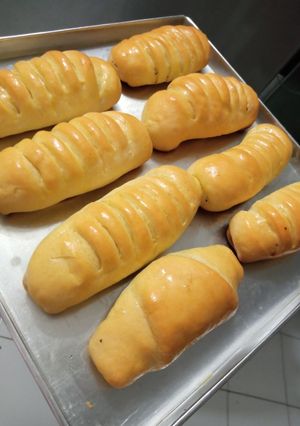 Foto resep Roti isi pisang coklat lembut