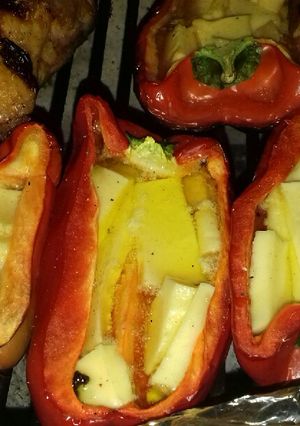 Una foto de Otra forma de hacer la provoleta o el queso parrillero