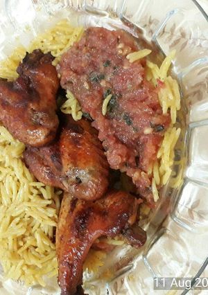 صورة لوصفة جوانح مشوية ورز