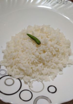 A picture of Plain rice.