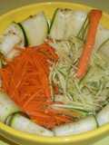 Ensalada de calabacín y carlota