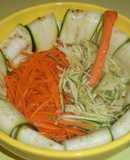 Ensalada de calabacín y carlota