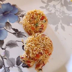 A picture of Schezwan fried rice.
