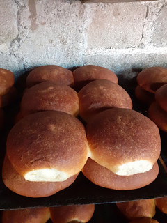 Una foto de Pan torta grande