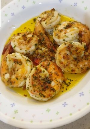 Foto resep Garlic butter prawn