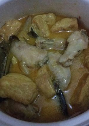 Foto resep Sayap ayam tahu kuah santan kuning 🌴🌴