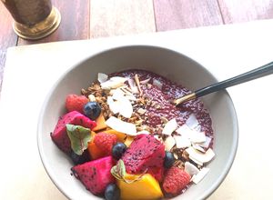 Hình của món Sinh tố dâu: Giảm cân - bữa sáng- eat clean (250calo).