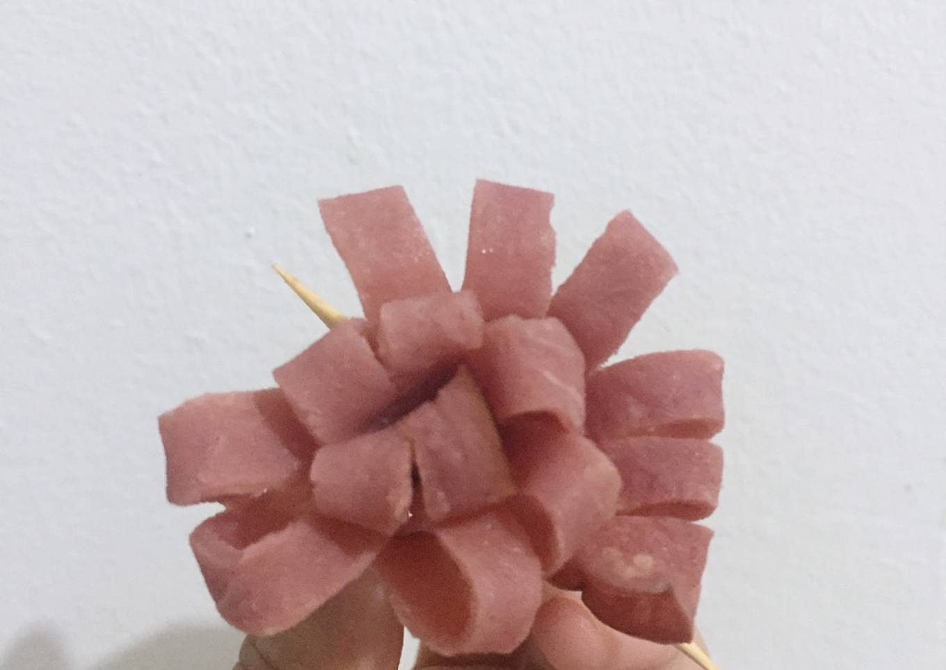 Flower Ham for Bento