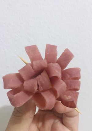 Foto resep Flower Ham for Bento