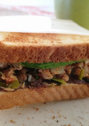 A picture of Mexican-Style Tuna Sandwich 🥪.