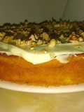 Pastel de Zanahoria y Naranja con crema frosting
