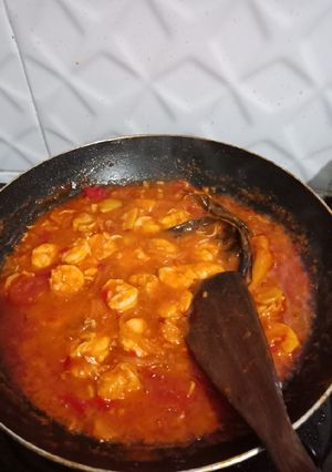 Foto resep Udang Peci Saos Padang