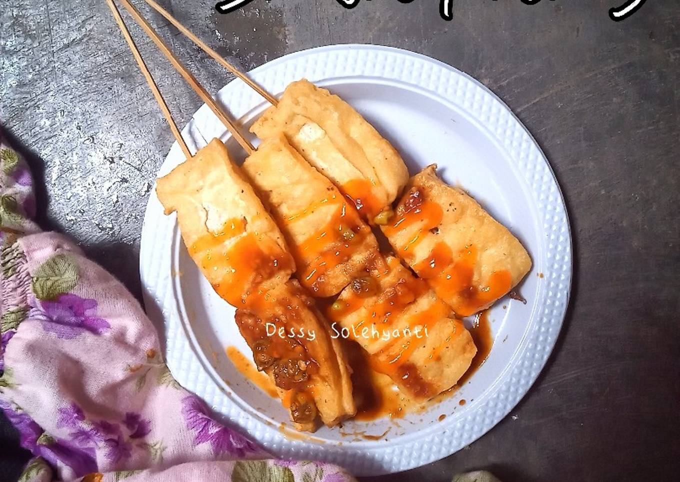 Sate Tahu sambal Kacang