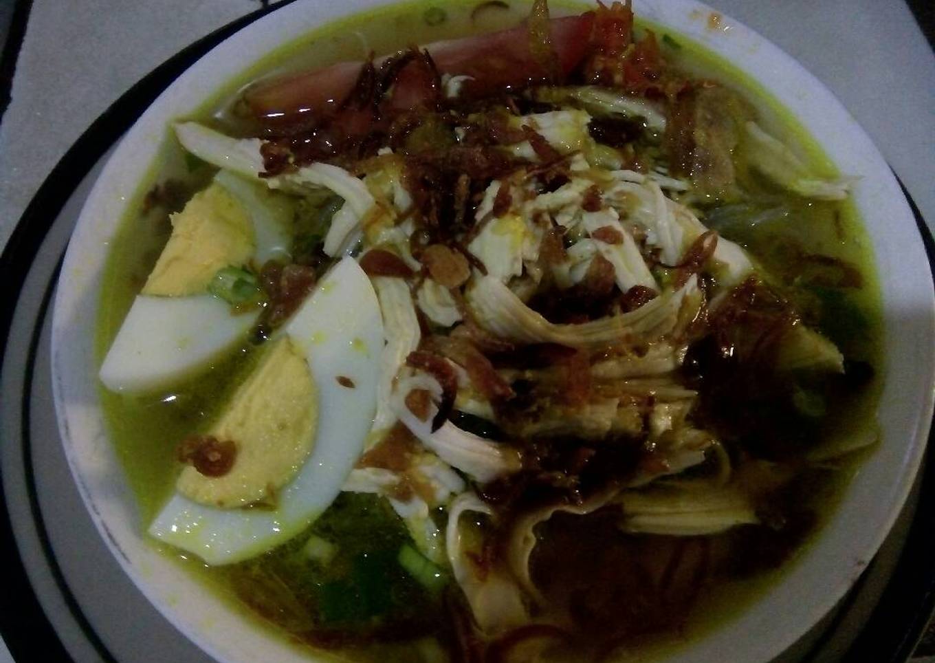 Soto ayam kuah bening