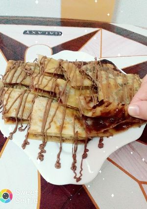 صورة لوصفة مسمن بالنوتيلا 😋😋😋