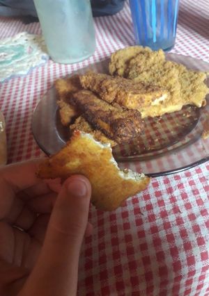 Una foto de Nuggets de no pollo veganos