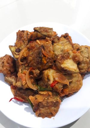Foto resep Terong goreng masak balado