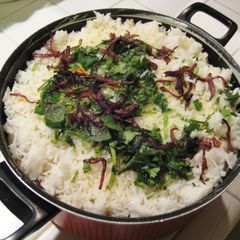 A picture of Vegetable Biryani.