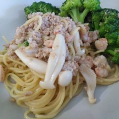 A picture of 东方天使面 Oriental Angel Hair Pasta.