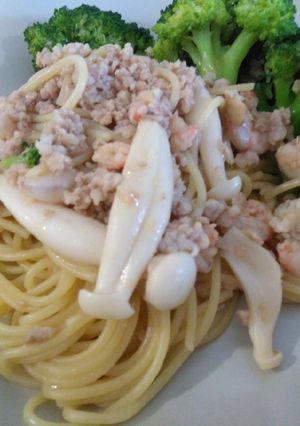 A picture of 东方天使面 Oriental Angel Hair Pasta.