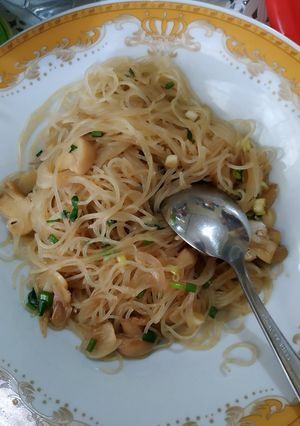 Foto resep Bihun Goreng Jamur Kancing (clear skin diet)