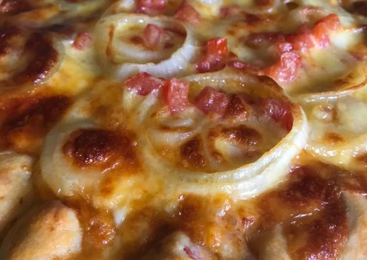 Resep Pizza saus la fonte bolognese🍕 yang Menggugah Selera