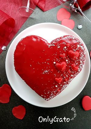 Une photo de Cheesecake de la St Valentin