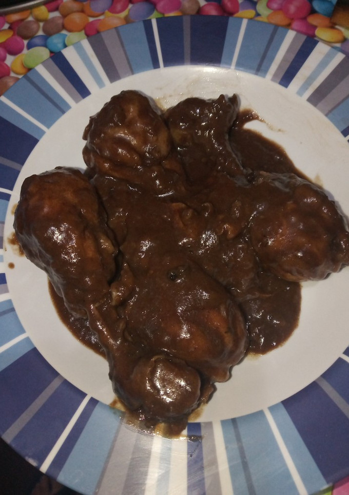 Una foto de Pollo al chocolate