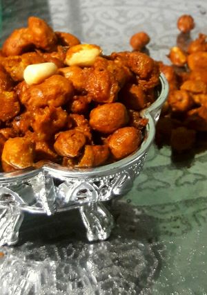 A picture of Masala Peanuts.