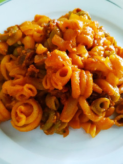 Una foto de Macarrones con chorizo