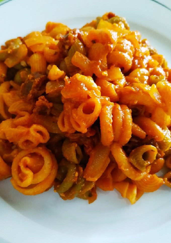 Una foto de Macarrones con chorizo